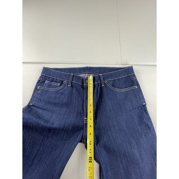 Blue Delta Denim Jeans Size 32X30 Natural Indigo White Stitching Custom Bespoke - Picture 2 of 13